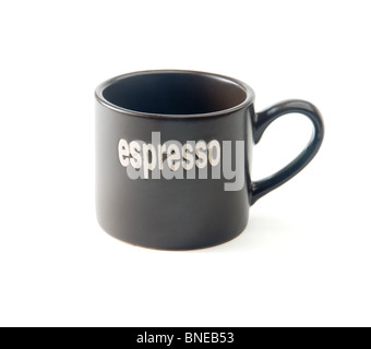 Espresso cup sur fond blanc Banque D'Images