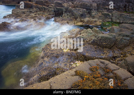 Autour de côte de halage Oban, Oban, île de Skye, Écosse, Hébrides intérieures. Banque D'Images