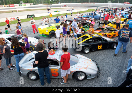 Vu d'un rallye automobile à Nascer Racing à Houston Texas, USA Banque D'Images