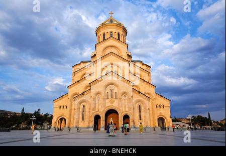 Tsminda Sameba Cathedral, Tbilissi, Géorgie Banque D'Images