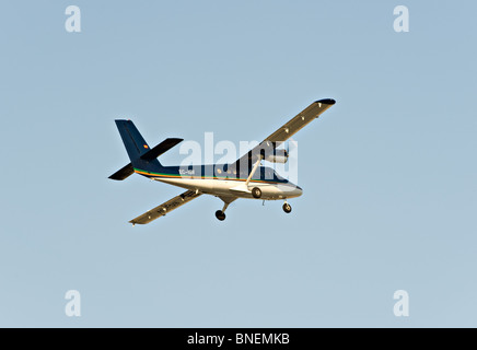 De Havilland Canada Twin Otter CE ISV-baigné de soleil du soir au départ de parachutage sur Empuriabrava Espagne Espana Banque D'Images