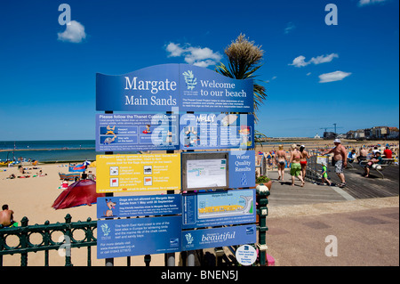 Main Sands Beach, Margate, Kent, Royaume-Uni Banque D'Images