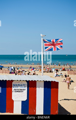 Main Sands Beach, Margate, Kent, Royaume-Uni Banque D'Images