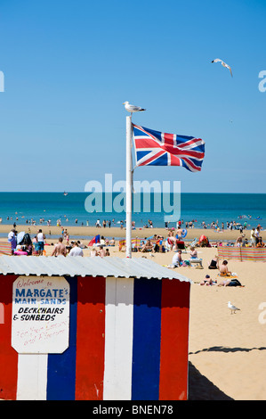 Main Sands Beach, Margate, Kent, Royaume-Uni Banque D'Images