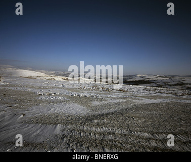 Scène d'hiver Handley Lyme Lyme Park près de Cheshire Angleterre Banque D'Images