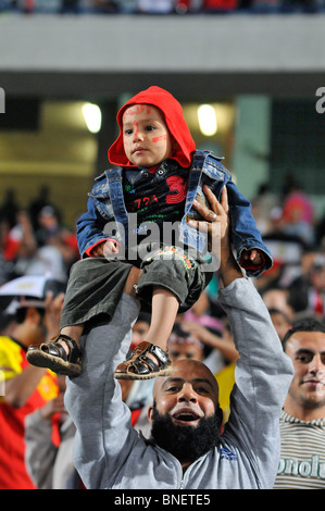 L'infâme l'Egypte contre l'Algérie en match de qualification WM stade international du Caire qui a mis fin à 2:0 Banque D'Images