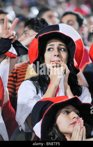 L'infâme l'Egypte contre l'Algérie en match de qualification WM stade international du Caire qui a mis fin à 2:0 Banque D'Images