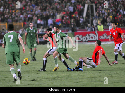 L'infâme l'Egypte contre l'Algérie en match de qualification WM stade international du Caire qui a mis fin à 2:0 Banque D'Images