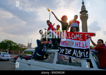 L'infâme l'Egypte contre l'Algérie en match de qualification WM stade international du Caire qui a mis fin à 2:0 Banque D'Images