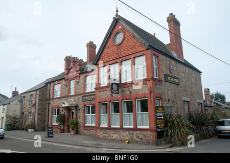 Le Star Inn, bien connue et pub primé dans Crowlas, Cornwall. Banque D'Images