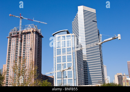 Texas, Houston. Le centre-ville. Banque D'Images