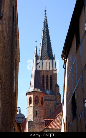 Cathédrale de Saint Pierre dans la vieille ville, Schleswig, Allemagne Banque D'Images