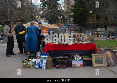 L'Art et marché de souvenirs Pl Alexander Nevski square central Sofia Europe Banque D'Images