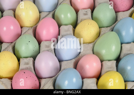 Oeufs de Pâques en carton Banque D'Images