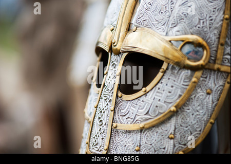 Replica casque anglo-saxon Banque D'Images