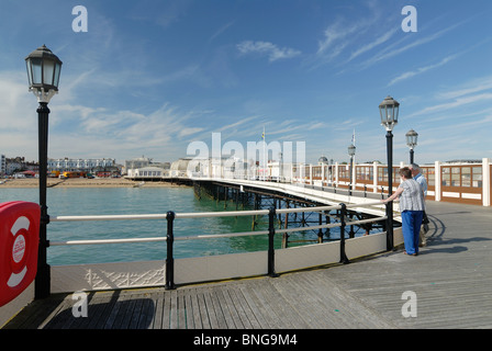 Jetée de Worthing vue depuis le sud Banque D'Images