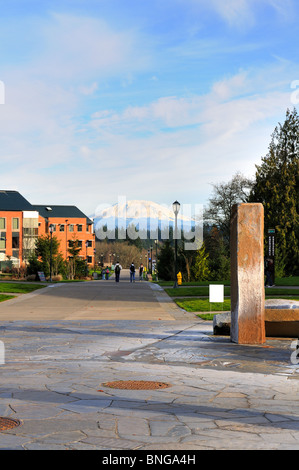 Le campus à la Washington State University (WSU) à Vancouver, l'État de Washington. Banque D'Images