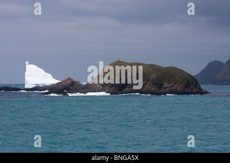 Iceberg au large de la côte de la Géorgie du Sud Banque D'Images