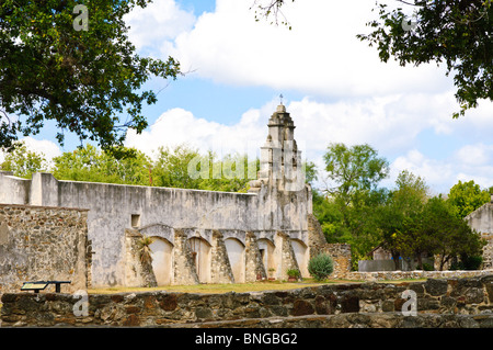 Texas, San Antonio. Mission San Juan Capistrano. Banque D'Images