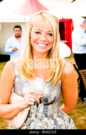 Liz McClarnon à duc d'Essex Polo Match Juillet 2010 Banque D'Images