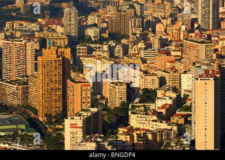 Le dédale urbain de Monte Carlo, Principauté de Monaco Banque D'Images