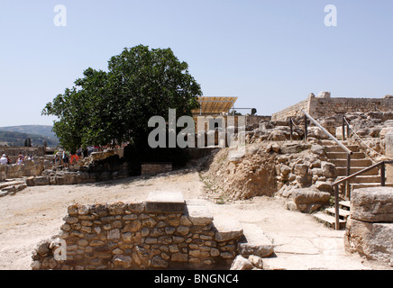 Le palais de Knossos SUR L'île grecque de Crète Banque D'Images