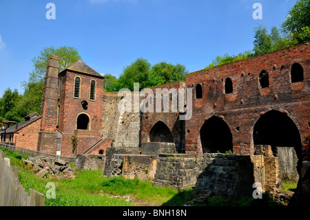 Les hauts fourneaux de Blists Hill village victorien de Coalbrookdale Ironbridge Shropshire UK Banque D'Images