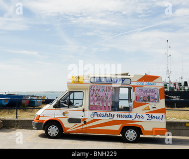 Un Mr Whippy ice cream van. Banque D'Images