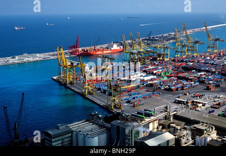 Port de Barcelone en Espagne. Banque D'Images