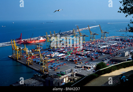 Port de Barcelone en Espagne. Banque D'Images