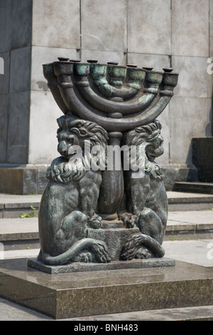 De Varsovie 1948 mémoire par Rapaport et Suzin à ceux qui sont morts dans le ghetto de soulèvement contre la persécution nazie. Banque D'Images