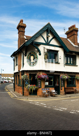 Le Prince Albert public house à Whitstable, dans le Kent. Banque D'Images