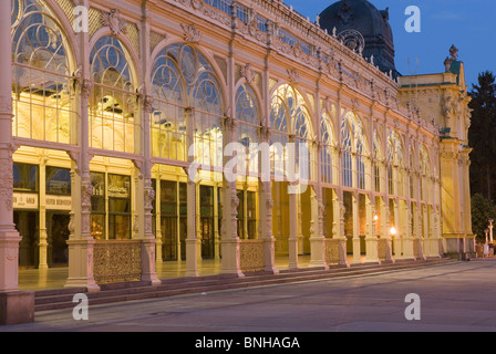 Station thermale de Marianske Lazne République Tchèque Bohême du bain Marien République Tchèque Europe vieille vieille ville architecture bâtiment célèbre Banque D'Images