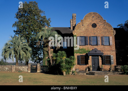 Usa Charleston South Carolina Middleton Place Plantation Mansion historique Ancien bâtiment United States of America Banque D'Images