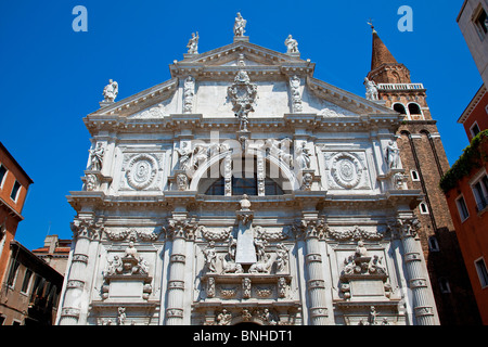 L'Europe, Italie, Vénétie, Venise, classé au Patrimoine Mondial de l'UNESCO, l'église San Moise Banque D'Images