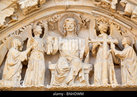 Europe, France, Vienne (86), Poitiers, Cathédrale de Saint-Pierre Banque D'Images