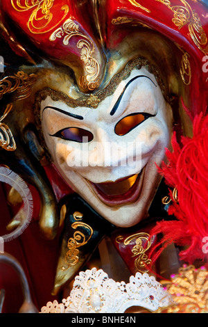 L'Europe, Italie, Vénétie, Venise, classé au Patrimoine Mondial par l'UNESCO, masque de carnaval Banque D'Images