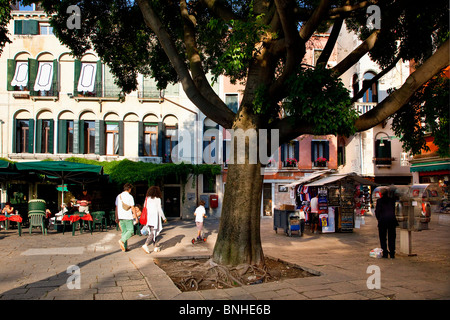 L'Europe, Italie, Vénétie, Venise, classé au Patrimoine Mondial de l'UNESCO, Campo San Polo Banque D'Images