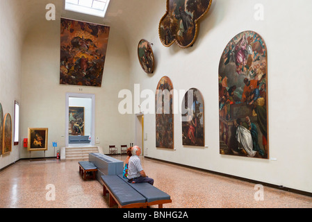 L'Europe, Italie, Vénétie, Venise, classé au Patrimoine Mondial de l'UNESCO, la Piazza San Marco, Galerie de l'Accademia à Venise Banque D'Images