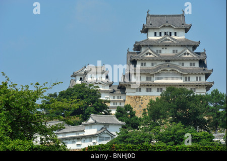 Japon Himeji Himeji City Préfecture de Hyogo Honshu island site du patrimoine mondial de l'Asie de l'Architecture Château Donjon Banque D'Images