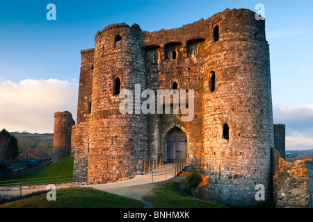 Château de Kidwelly Carmarthenshire Wales Banque D'Images