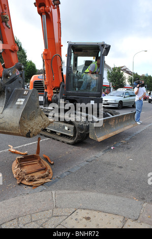 Tenter d'expulser des membres de la communauté locale de Lewes Road Jardin communautaire d'occupation contre Brighton Tesco/point de vente au détail proposé Banque D'Images