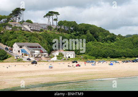 Maenporth beach près de Falmouth en Cornouailles, Royaume-Uni Banque D'Images