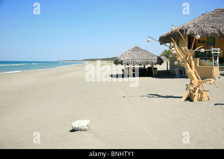 Asie Philippines Luzon Ilocos Norte le nord de l'île plage plage mer Suba Laoag city plage sable mer océan côte Banque D'Images