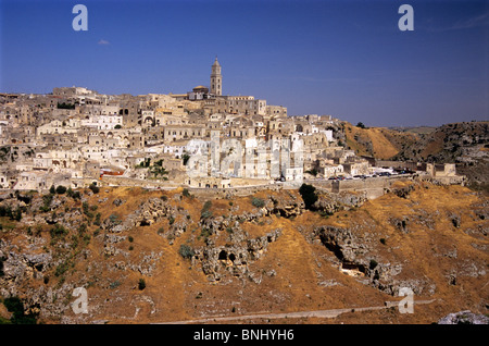 Sasso le Dodici Lune Matera Ville Province de Matera Région Basilicate Italie christianisme Église Europe Panorama Murgia Matera Province Banque D'Images