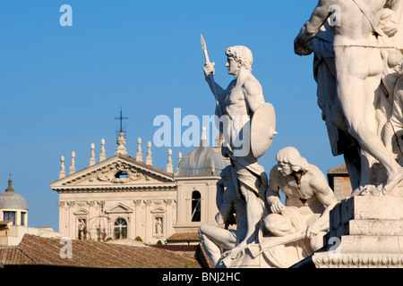 Rome - détail de monument Vittorio Emanuelle Banque D'Images