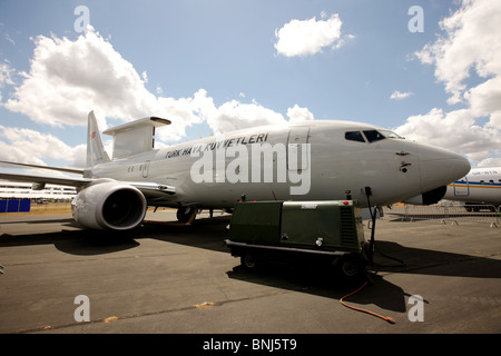 Turk hava kuvvetleri boeing 737 avions AWAC Banque D'Images