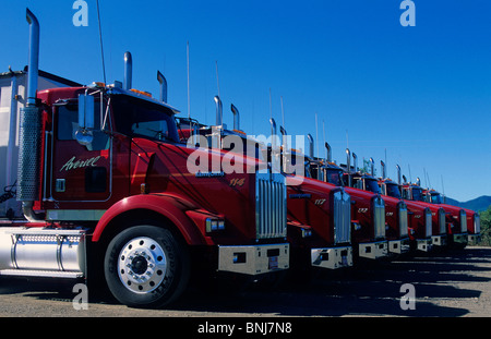 Nevada USA Camions parking camion Truck Stop North America United States of America Banque D'Images