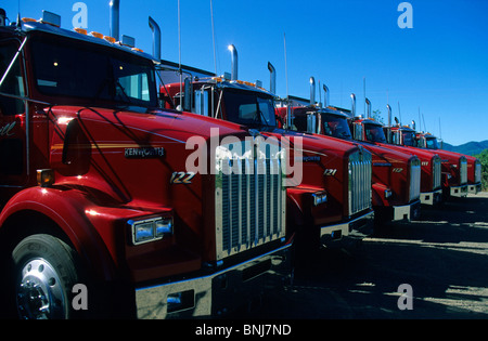 Nevada USA Camions parking camion Truck Stop North America United States of America Banque D'Images