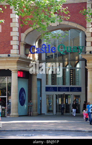 Entrée au château Quay shopping centre, Banbury, Oxfordshire Banque D'Images